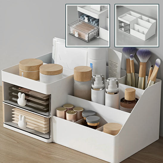 Organiseur de bureau  en plastique Rose